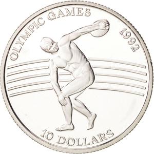 Niue / Ten Dollars 1991 Olympic Games - reverse photo