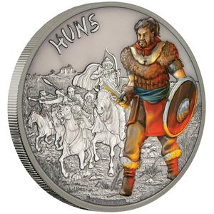 Niue / Silver Ounce 2017 Warriors of History - Huns - reverse photo