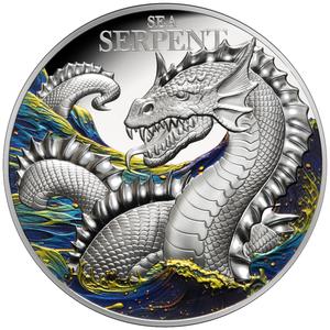 Niue / Silver Ounce 2024 Mythical Creatures - Sea Serpent - reverse photo