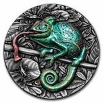 Silver Three Ounces 2021 Amazing Animals - Chameleon: Photo Coin, Niue, Silver Three Ounces 2021 Amazing Animals - Chameleon / thumbnail