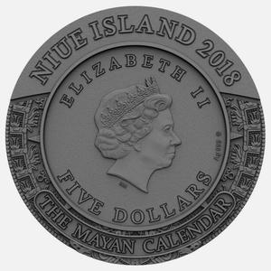 Niue / Silver Two Ounces 2018 Mayan Calendar - obverse photo