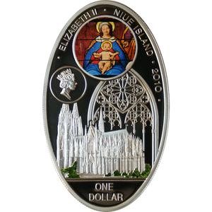 Niue / Silver Ounce 2010 Gothic Cathedrals - Koelner Dom - obverse photo