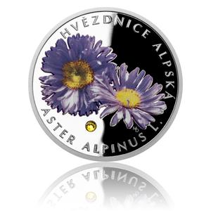 Niue / Silver Half Ounce 2018 Aster Alpinus - reverse photo