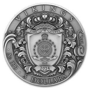 Niue / Silver Two Ounces 2024 Vikings - obverse photo