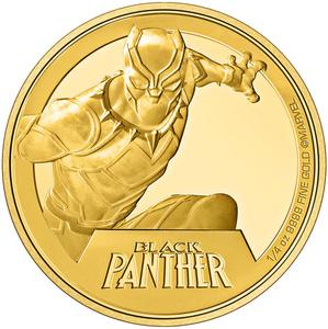 Niue / Gold Quarter Ounce 2023 Marvel - Black Panther - reverse photo