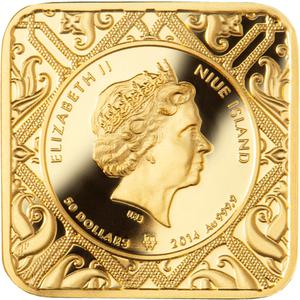 Niue / Fifty Dollars Gold 2014 Saint Nicholas - obverse photo