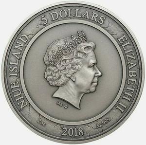 Niue / Silver Two Ounces 2018 Grim Reaper - Carpe Diem - obverse photo