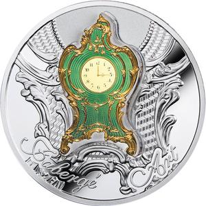 Niue / Silver Ounce 2018 Imperial Desk Clock - reverse photo