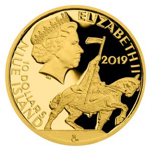 Niue / Gold Quarter Ounce 2019 Velvet Revolution - obverse photo