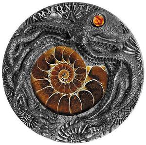 Niue / Silver Two Ounces 2019 Ammonite - reverse photo