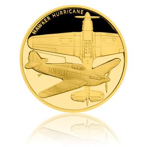 Niue / Gold Quarter Ounce 2016 RAF - Hawker Hurricane - obverse photo