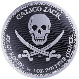 Niue / Silver Ounce 2022 Jolly Roger - Calico Jack - reverse photo
