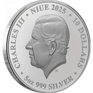 Niue / Silver Five Ounces 2025 Auspicious Beasts - obverse photo