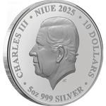 Silver Five Ounces 2025 Auspicious Beasts: Photo Coin, Niue, Silver Five Ounces 2025 Auspicious Beasts / thumbnail