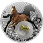Niue / Silver Ounce 2014 Year of the Horse with Filigree Insert - reverse photo
