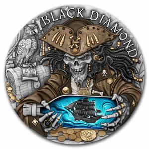 Niue / Silver Two Ounces 2025 Black Diamond - reverse photo