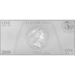 Silver Five Grams 2018 Lt Sulu: Photo Coin, Niue, Silver Five Grams 2018 Lt Sulu / thumbnail