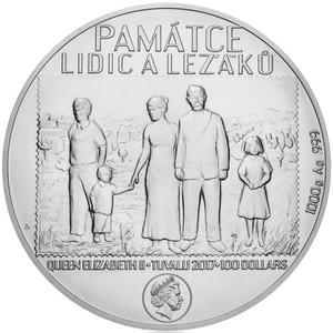 Niue / Silver Kilo 2017 Lidice and Ležáky - obverse photo