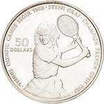 Fifty Dollars 1987 Steffi Graf: Photo Coin, Niue, Fifty Dollars 1987 Steffi Graf / thumbnail
