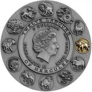 Niue / Silver Two Ounces 2020 Twelve Labours - Erymanthian Boar - obverse photo