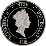 Silver Ounce 2016 Happy Year of the Monkey: Photo Coin, Niue, Silver Ounce 2015 Happy Year of the Monkey / thumbnail