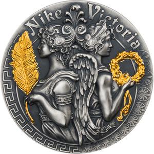 Niue / Silver Two Ounces 2018 Victoria and Nike - reverse photo