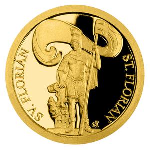 Niue / Gold Half Gram 2018 Saint Florian - reverse photo