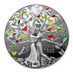 One Dollar Silver 2025 Love Tree: Photo 2025 17.5g Niue Love Tree .999 Silver Coloured Proof Coin / thumbnail
