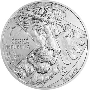 Niue / Silver Five Ounces 2024 Czech Lion - reverse photo