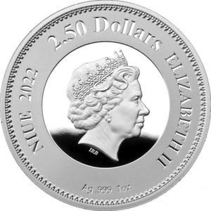 Niue / Silver Ounce 2022 Queen Elizabeth II - Royal Effigies - obverse photo