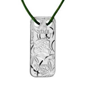 Niue / One Dollar Silver 2015 Butterfly Pendant - obverse photo