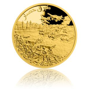 Niue / Five Dollars Gold 2016 Siege of Tobruk - reverse photo