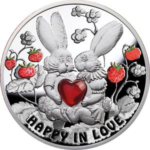 Niue / Silver Ounce 2012 Happy in Love - reverse photo