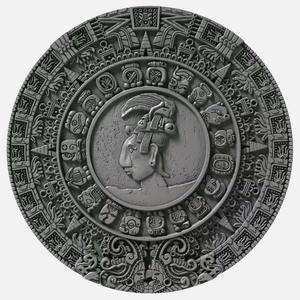 Niue / Silver Two Ounces 2018 Mayan Calendar - reverse photo