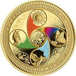 One Hundred Dollars Gold 2017 World of Your Soul: Photo Coin, Niue, One Hundred Dollars Gold 2017 World of Your Soul / thumbnail