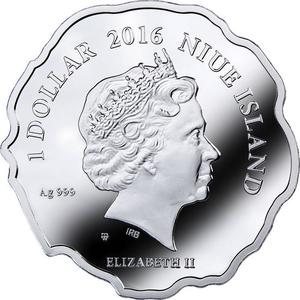Niue / One Dollar Silver 2016 Born to Be Happy - obverse photo