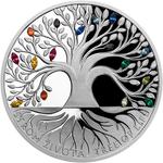 Niue / Silver Ounce 2021 Tree of Life - Summer / Rainbow - reverse photo