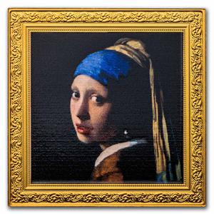 Niue / Silver Ounce 2022 Girl with a Pearl Earring - reverse photo
