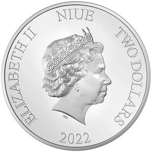 Niue / Silver Ounce 2022 Queen Elizabeth II - obverse photo