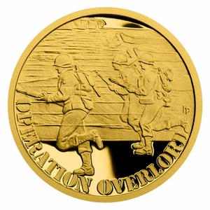 Niue / Gold Tenth-Ounce 2019 Operation Overlord - reverse photo