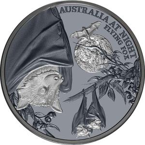 Niue / Silver Ounce 2023 Australia at Night - Flying Fox - reverse photo