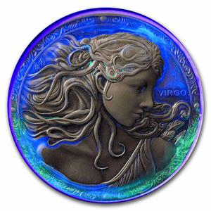 Niue / Silver Five Ounces 2024 Zodiac - Virgo - obverse photo