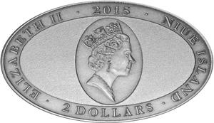 Niue / Silver Ounce 2015 Animal Skins - Lonesome George - obverse photo