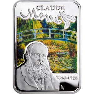 Niue / Silver Ounce 2010 Claude Monet - reverse photo
