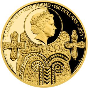 Niue / Gold Two Ounces 2021 St Ludmila and St Wenceslas - obverse photo