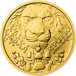 Niue / Gold Tenth-Ounce 2023 Czech Lion - reverse photo