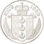 Fifty Dollars 1990 Football World Cup: Photo Coin, Niue, Fifty Dollars 1990 Football World Cup / thumbnail