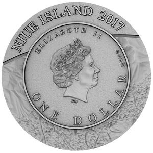 Niue / Silver Ounce 2017 Gosses Bluff Crater - obverse photo