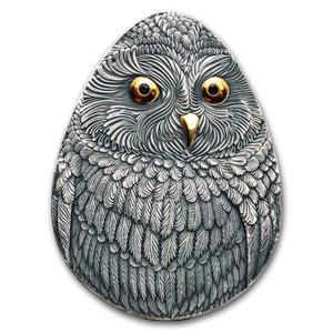 Niue / Silver Ounce 2024 Marvelous Owls - Short-Eared Owl - reverse photo