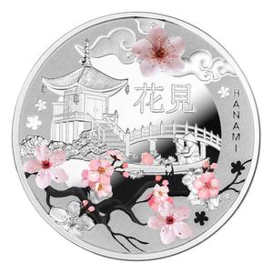 Niue / One Dollar Silver 2025 Cherry Blossoms - reverse photo